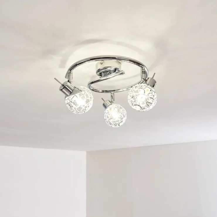 hofstein Spots Et Projecteurs|Plafonnier Kalipuro Chrome, 3 lumières