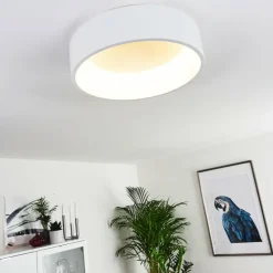 hofstein Éclairage Led|Plafonnier Kampala LED Blanc, 1 lumière