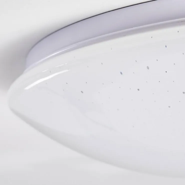 hofstein Éclairage Led|Plafonnier Kendal LED Blanc, 1 lumière, Télécommandes, Changeur de couleurs