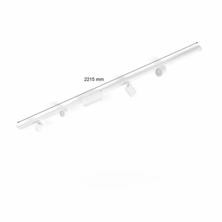 Plafonnier Kit de base Philips Hue Perifo LED Blanc, 4 lumières, Changeur de couleurs
