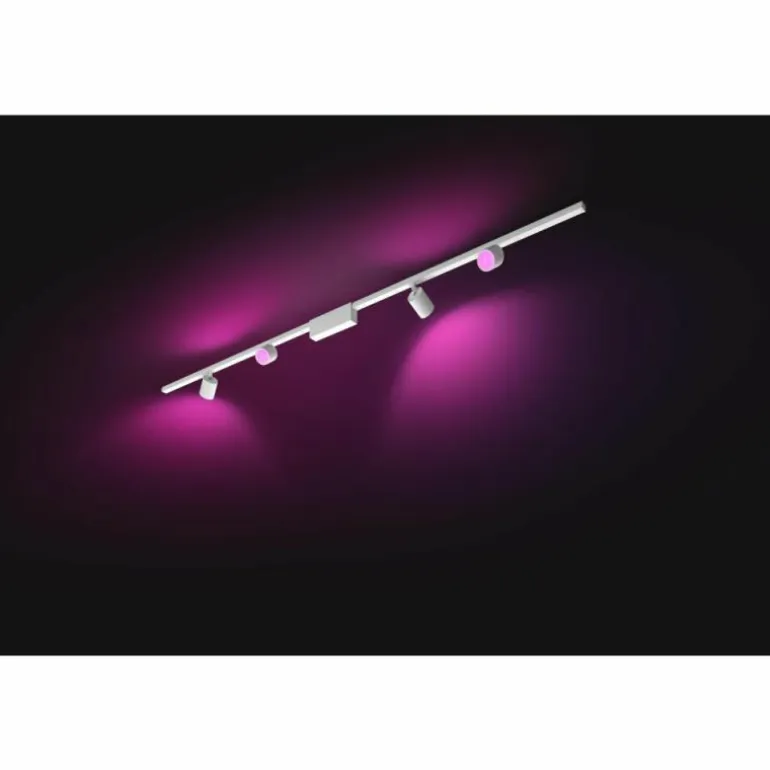 Plafonnier Kit de base Philips Hue Perifo LED Blanc, 4 lumières, Changeur de couleurs