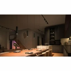Plafonnier Kit de base Philips Hue Perifo LED Noir, 4 lumières, Changeur de couleurs