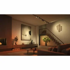 Plafonnier Kit de base Philips Hue Perifo LED Noir, 4 lumières, Changeur de couleurs
