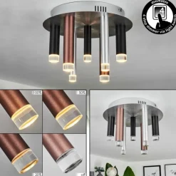 hofstein Éclairage Led|Plafonnier Krachang LED Aluminium, 1 lumière