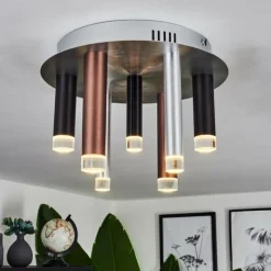 hofstein Éclairage Led|Plafonnier Krachang LED Aluminium, 1 lumière