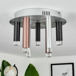 hofstein Éclairage Led|Plafonnier Krachang LED Aluminium, 1 lumière
