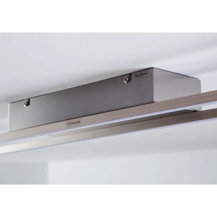 Luminaires Paul Neuhaus Éclairage Led|Plafonnier LED Paul Neuhaus Acier brossé, 4 lumières