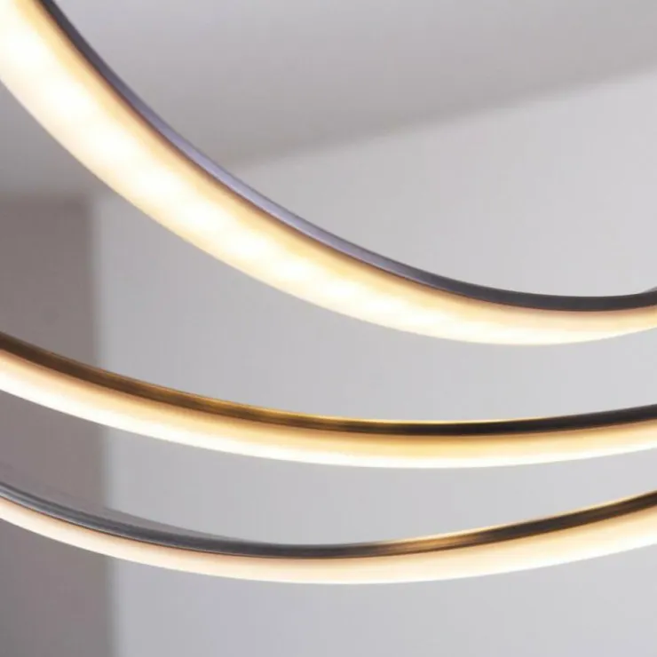 Luminaires Trio Éclairage Led|Plafonnier LED Trio Corland Chrome, 1 lumière