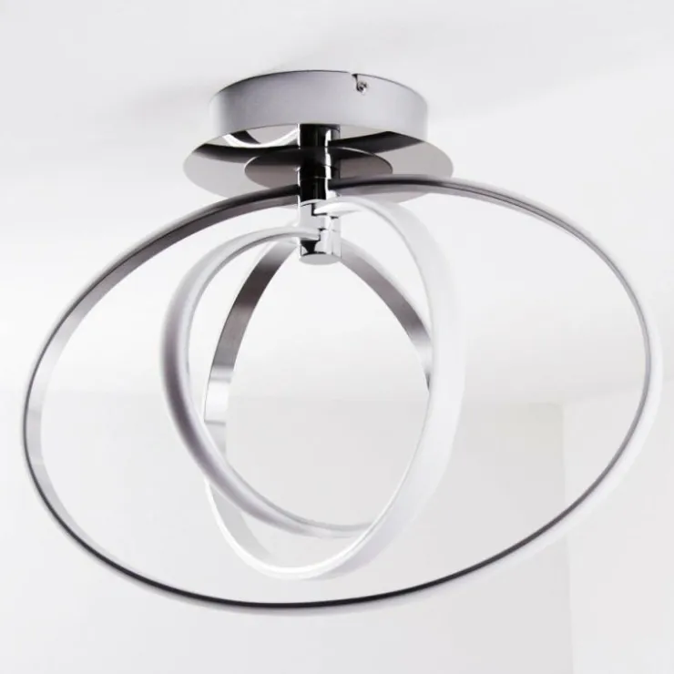 Luminaires Trio Éclairage Led|Plafonnier LED Trio Corland Chrome, 1 lumière