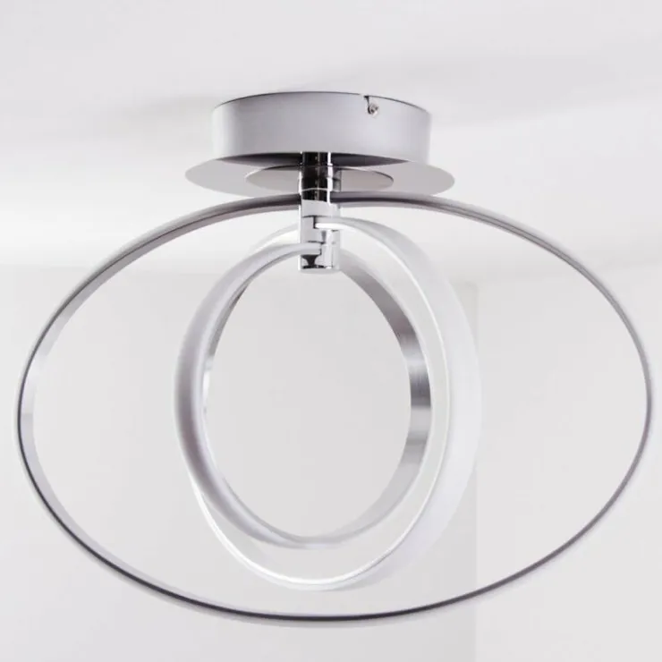 Luminaires Trio Éclairage Led|Plafonnier LED Trio Corland Chrome, 1 lumière