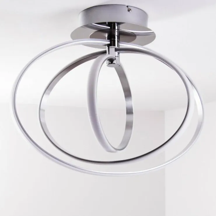 Luminaires Trio Éclairage Led|Plafonnier LED Trio Corland Chrome, 1 lumière