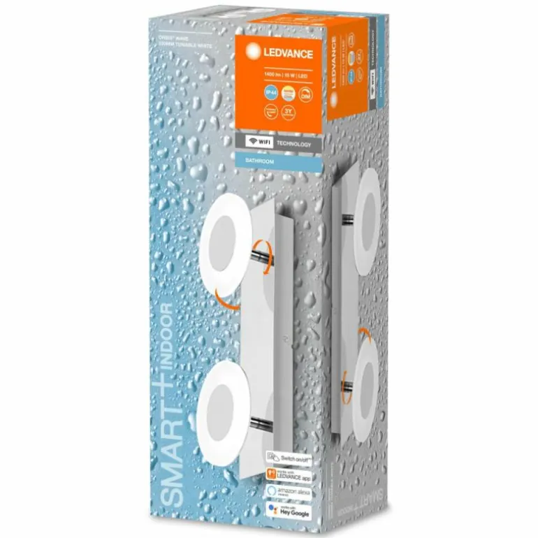 Plafonnier LEDVANCE Bathroom Argenté, 1 lumière