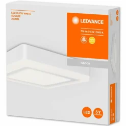 Luminaires Ledvance Éclairage Led|Plafonnier LEDVANCE CLICK WHITE Blanc, 1 lumière