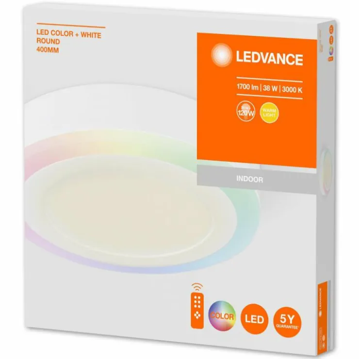 Luminaires Ledvance Éclairage Led|Plafonnier LEDVANCE COLOR+ WHITE Blanc, 1 lumière, Télécommandes