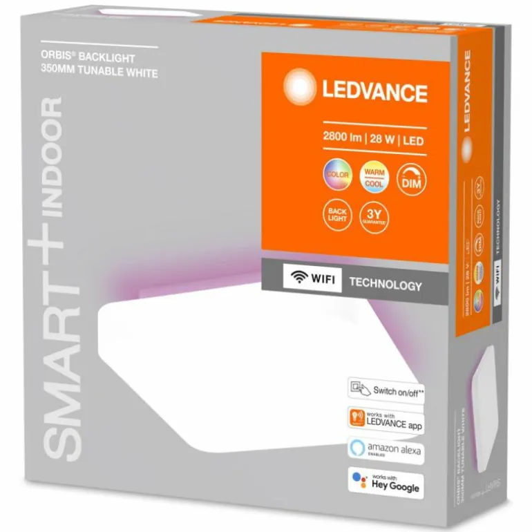 Plafonnier LEDVANCE Decorative Blanc, 1 lumière, Changeur de couleurs