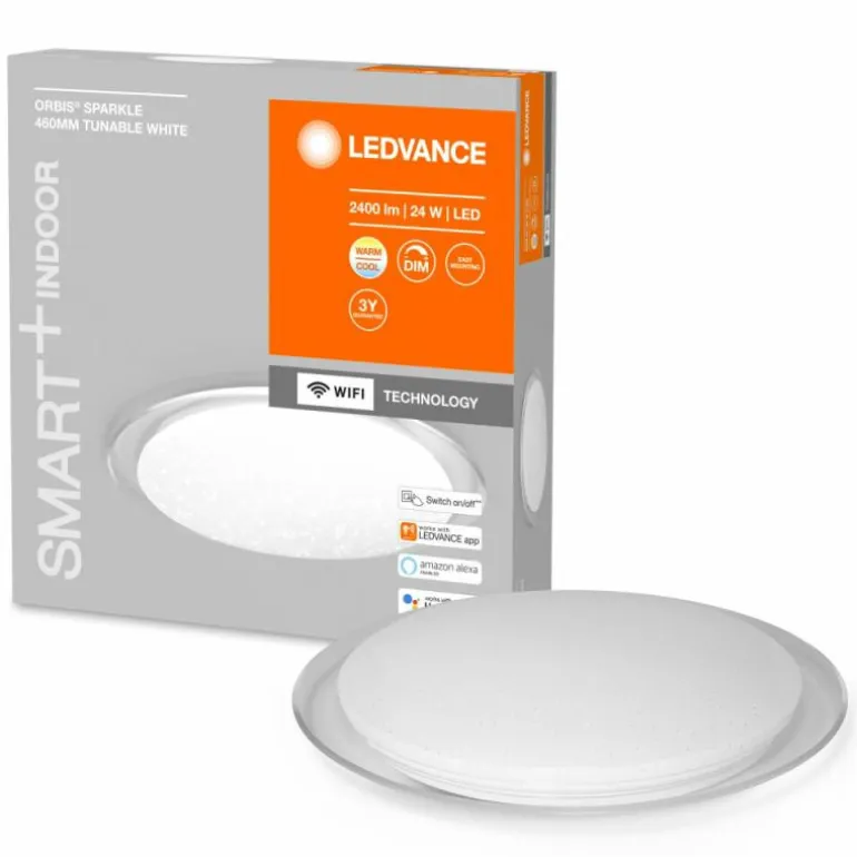 Plafonnier LEDVANCE Decorative Blanc, 1 lumière