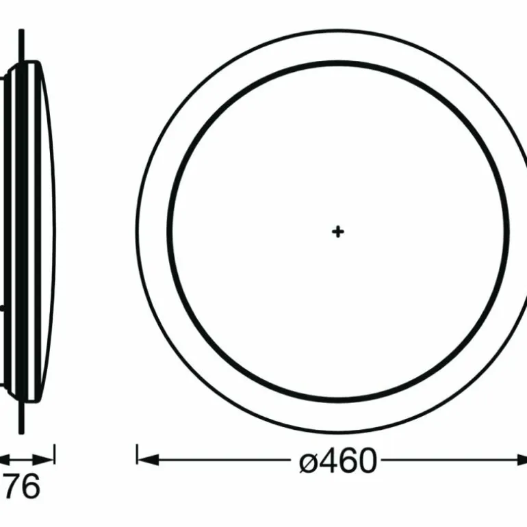 Plafonnier LEDVANCE Decorative Blanc, 1 lumière