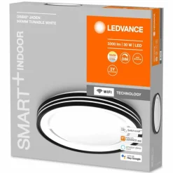 Plafonnier LEDVANCE Decorative Noir, 1 lumière