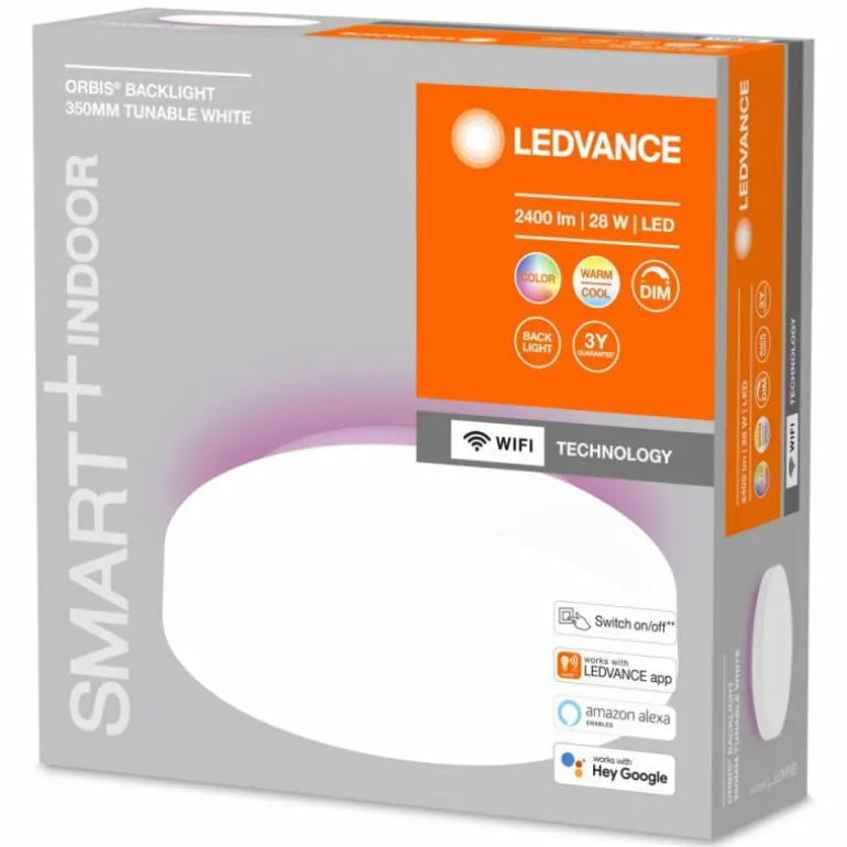 Plafonnier LEDVANCE Decorative Blanc, 1 lumière, Changeur de couleurs