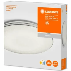 Luminaires Ledvance Éclairage Led|Plafonnier LEDVANCE ORBIS Argenté, 1 lumière, Changeur de couleurs