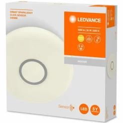 Luminaires Ledvance Éclairage Led|Plafonnier LEDVANCE ORBIS Blanc, 1 lumière, Détecteur de mouvement