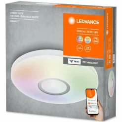 Plafonnier LEDVANCE ORBISKITE Blanc, 1 lumière, Changeur de couleurs