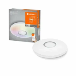 Plafonnier LEDVANCE ORBISKITE Blanc, 1 lumière, Changeur de couleurs