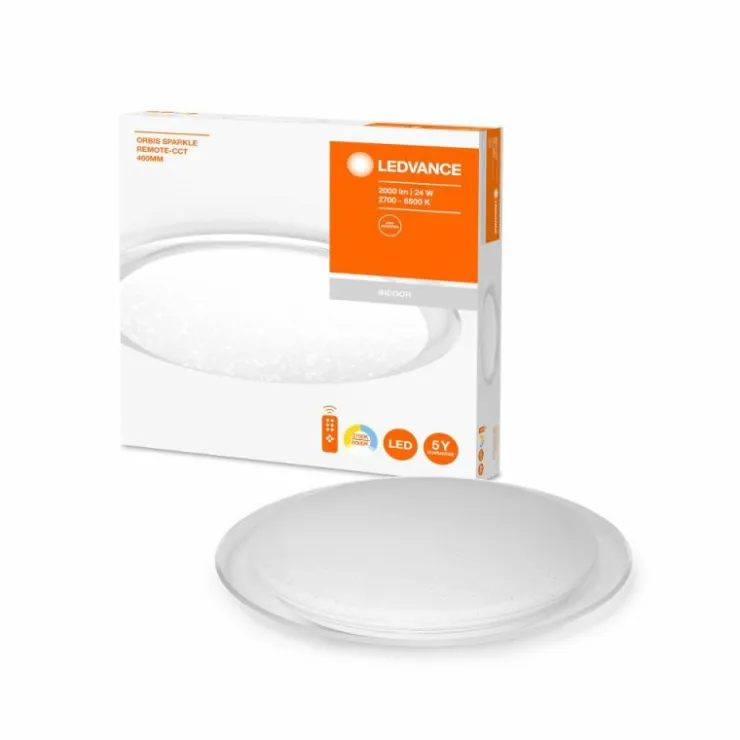 Luminaires Ledvance Éclairage Led|Plafonnier LEDVANCE ORBIS® Blanc, 1 lumière, Télécommandes