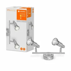 Luminaires Ledvance Éclairage Led|Plafonnier LEDVANCE SPOT Argenté, 2 lumières