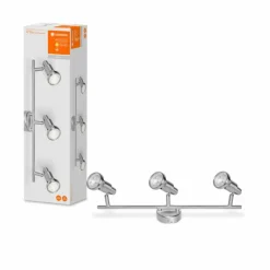 Luminaires Ledvance Éclairage Led|Plafonnier LEDVANCE SPOT Argenté, 3 lumières