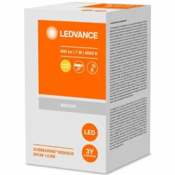 Luminaires Ledvance Éclairage Led|Plafonnier LEDVANCE SUBMARINE Gris, 1 lumière, Détecteur de mouvement