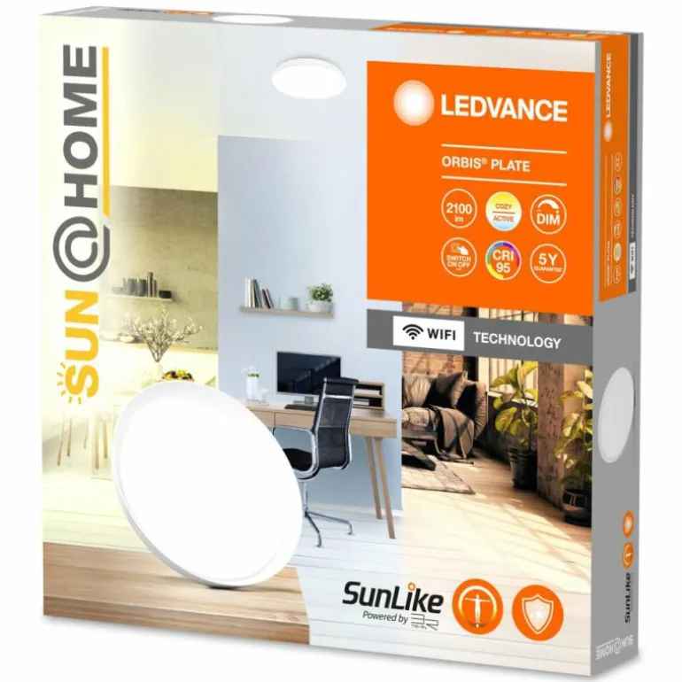Plafonnier LEDVANCE Sun@Home Blanc, 1 lumière