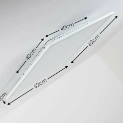 hofstein Éclairage Led|Plafonnier Lerum LED Blanc, 1 lumière