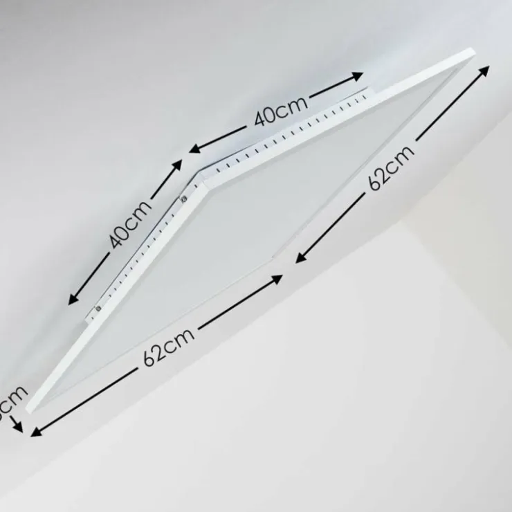 hofstein Éclairage Led|Plafonnier Lerum LED Blanc, 1 lumière