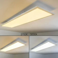 hofstein Éclairage Led|Plafonnier Lerum LED Blanc, 1 lumière, Télécommandes
