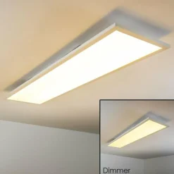 hofstein Éclairage Led|Plafonnier Lerum LED Blanc, 1 lumière, Télécommandes