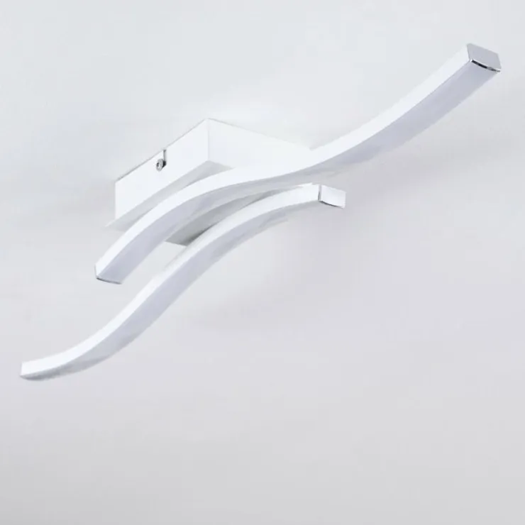 hofstein Éclairage Led|Plafonnier Letala LED Blanc, 2 lumières