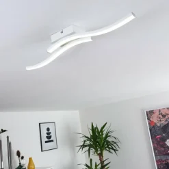 hofstein Éclairage Led|Plafonnier Letala LED Blanc, 2 lumières