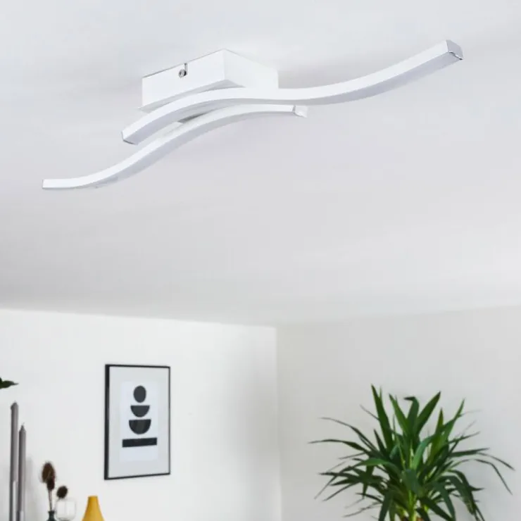 hofstein Éclairage Led|Plafonnier Letala LED Blanc, 2 lumières