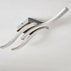 hofstein Éclairage Led|Plafonnier Letala LED Chrome, Nickel mat, 3 lumières