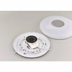 Luminaires Leuchten Direkt Éclairage Led|Plafonnier Leuchten Direkt PELVO LED Blanc, 1 lumière, Télécommandes, Changeur de couleurs