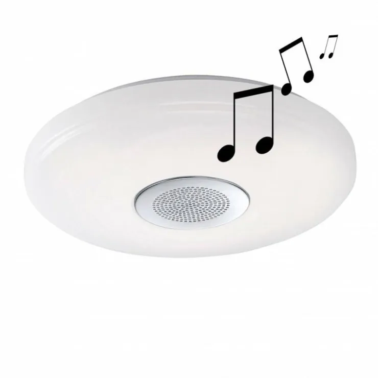Luminaires Leuchten Direkt Éclairage Led|Plafonnier Leuchten Direkt PELVO LED Blanc, 1 lumière, Télécommandes, Changeur de couleurs