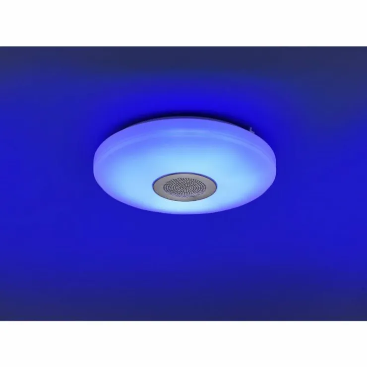 Luminaires Leuchten Direkt Éclairage Led|Plafonnier Leuchten Direkt PELVO LED Blanc, 1 lumière, Télécommandes, Changeur de couleurs