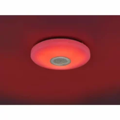 Luminaires Leuchten Direkt Éclairage Led|Plafonnier Leuchten Direkt PELVO LED Blanc, 1 lumière, Télécommandes, Changeur de couleurs