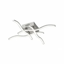 Luminaires Leuchten Direkt Éclairage Led|Plafonnier Leuchten Direkt WAVE LED Acier inoxydable, 4 lumières
