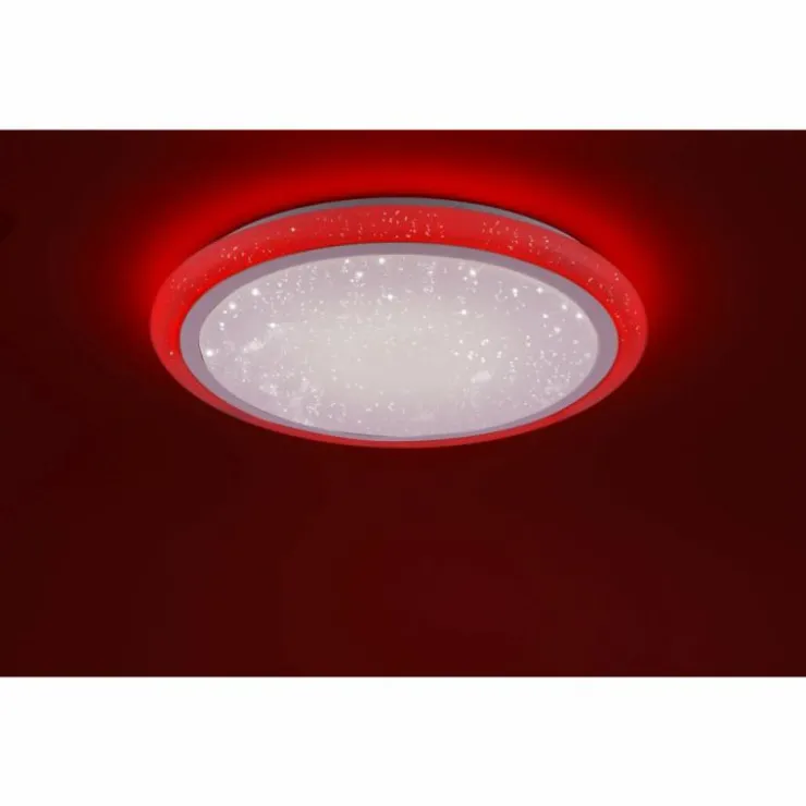 Luminaires Leuchten Direkt Éclairage Led|Plafonnier Leuchten Direkt LUISA LED Blanc, 1 lumière, Télécommandes, Changeur de couleurs