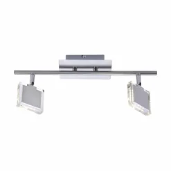 Luminaires Leuchten Direkt Spots Et Projecteurs|Plafonnier Leuchten Direkt Tony LED Chrome, Nickel mat, 2 lumières