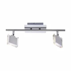 Luminaires Leuchten Direkt Spots Et Projecteurs|Plafonnier Leuchten Direkt Tony LED Chrome, Nickel mat, 2 lumières