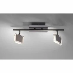 Luminaires Leuchten Direkt Spots Et Projecteurs|Plafonnier Leuchten Direkt Tony LED Chrome, Nickel mat, 2 lumières