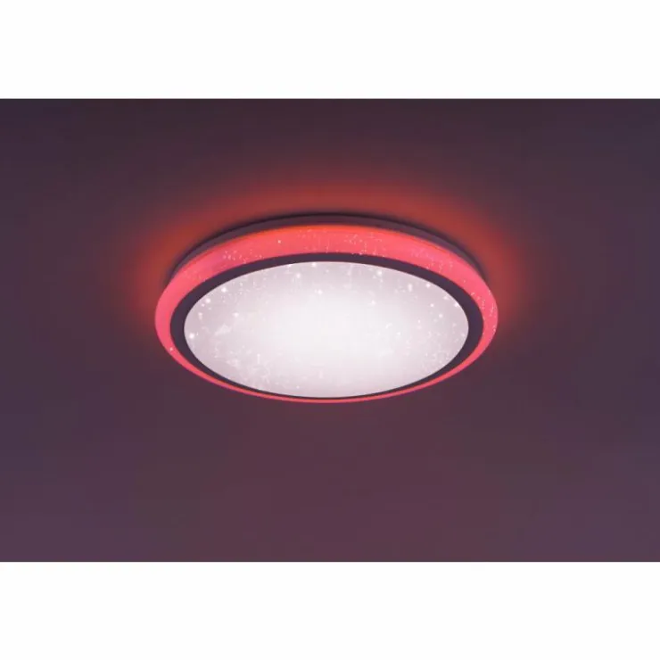 Luminaires Leuchten Direkt Éclairage Led|Plafonnier Leuchten Direkt Luisa LED Blanc, 2 lumières, Télécommandes, Changeur de couleurs